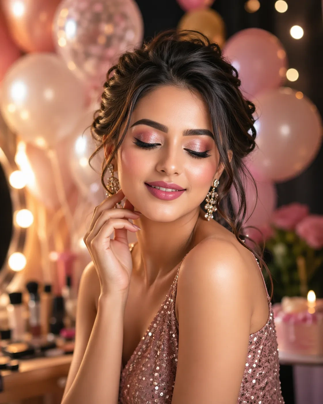 Professional party makeup