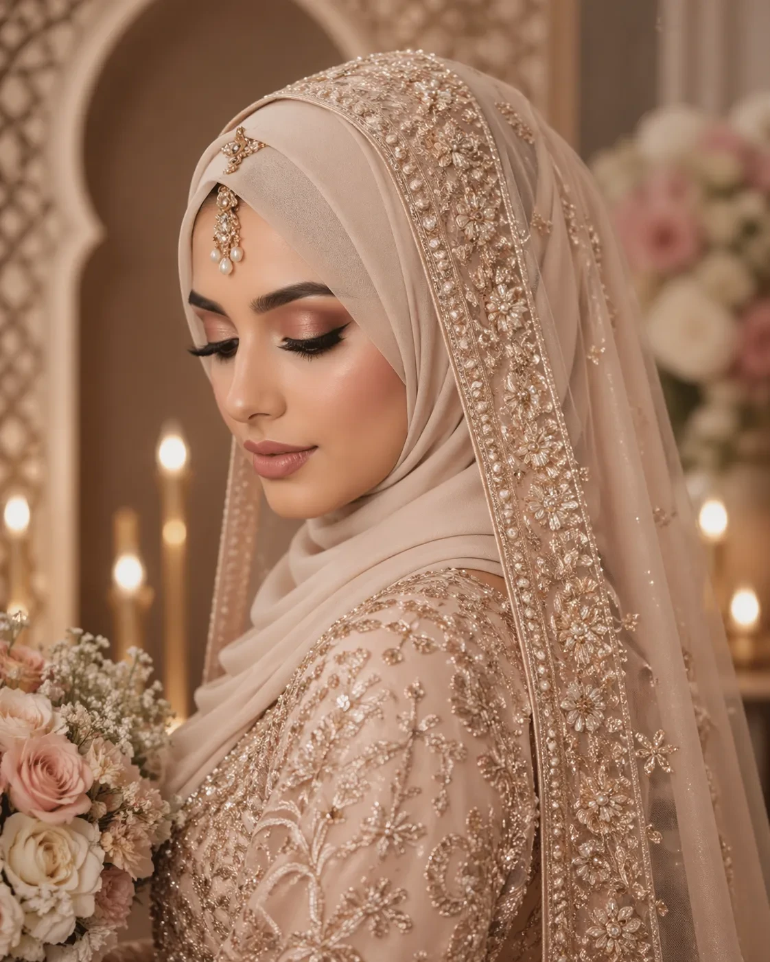 Muslim bridal makeup